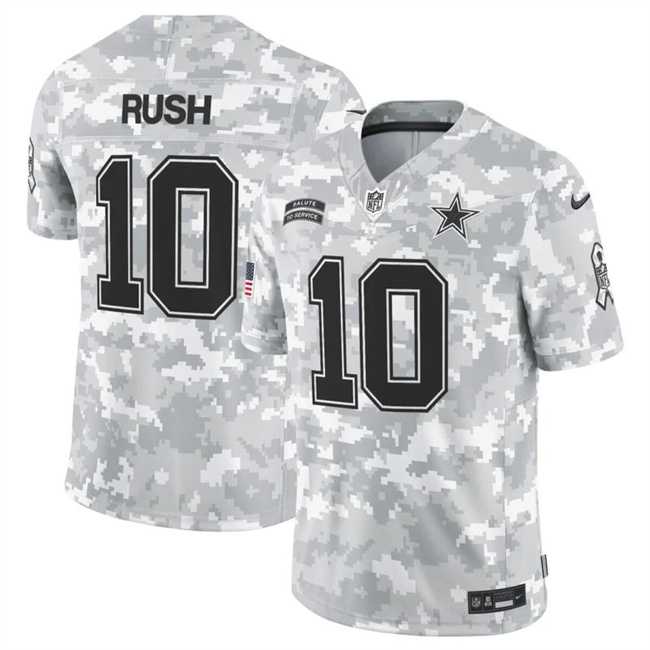 Men%27s Dallas Cowboys #10 Cooper Rush 2024 F.U.S.E Arctic Camo Salute To Service Limited Stitched Jersey Dyin->dallas cowboys->NFL Jersey